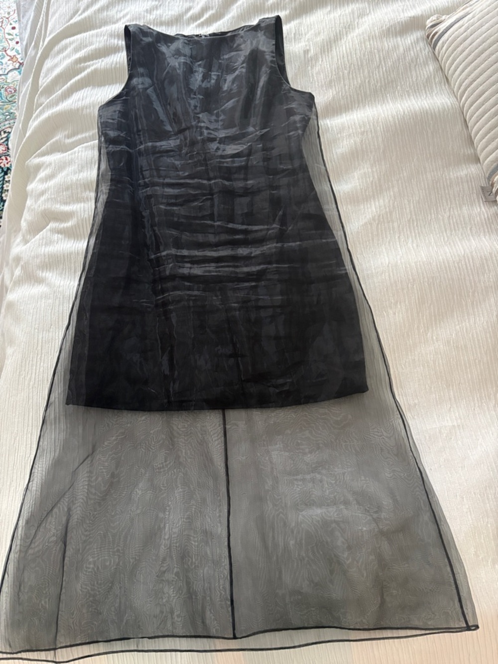 Theory Sheer Overlay Dress - Picture 1 of 2